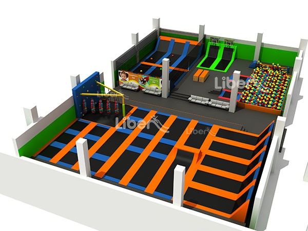 Skyzone Type China Indoor Trampoline Park Factory